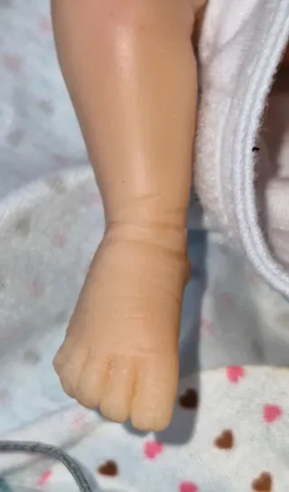 Mini bambola Reborn in silicone da 18 cm, bambino