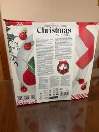 Kit Crochet Corona Navidad AVEC 50cm