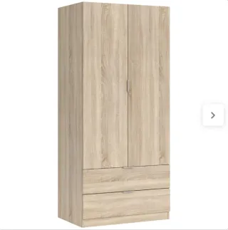 Armario 2 puertas madera beige