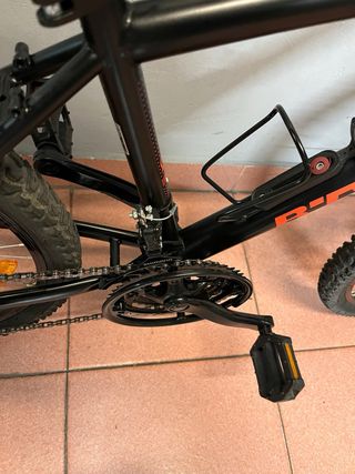 Bicicleta Infantil B'TWIN 24 Negra/Naranja