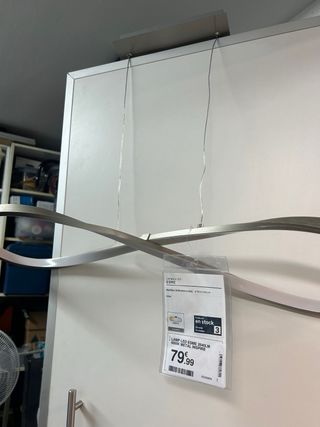 Lámpara Techo LED Cromo Infinito