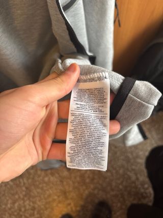 Felpa Nike tech Grigia con Zip