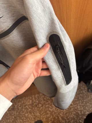 Felpa Nike tech Grigia con Zip