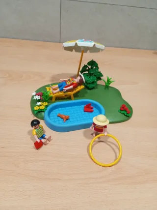 Playmobil Piscina y Jardín