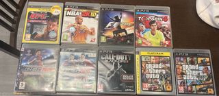 Lote 9 Juegos PS3: UFC, NBA, F1, Topspin, PES, GT