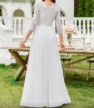 Vestido de Novia Encaje Manga Larga