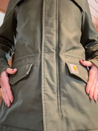 Chaqueta Parka Carhartt Verde Militar con Capucha