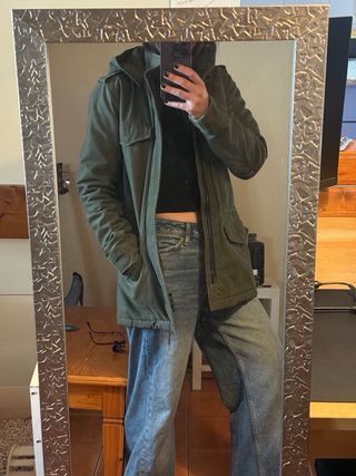 Chaqueta Parka Carhartt Verde Militar con Capucha