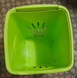 2 Cestini Portabiancheria Verdi lime