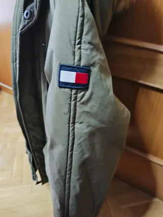 Parka Tommy Hilfiger niño verde militar