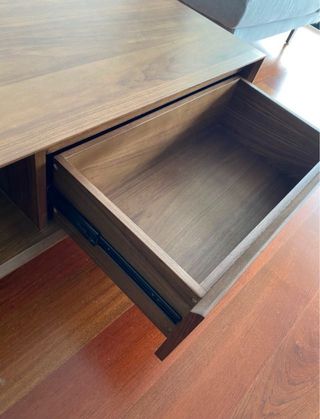 Mesa centro El Corte Inglés madera nogal