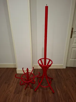 Perchero Paraguero Rojo