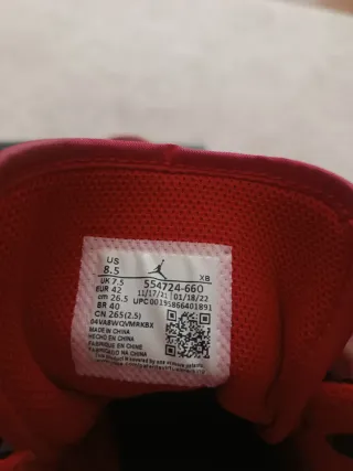 Nike Air Jordan 1 Mid Scarpe Rosse Nere