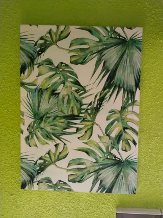 Cuadro Decorativo Hojas Tropicales