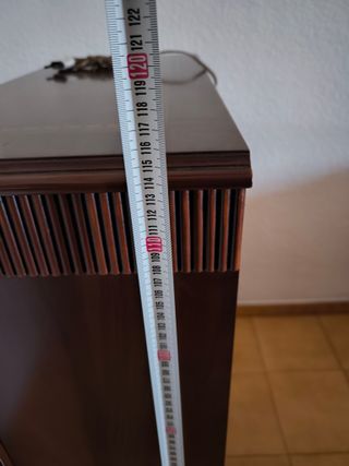 Armario vitrina vintage porta copas en madera