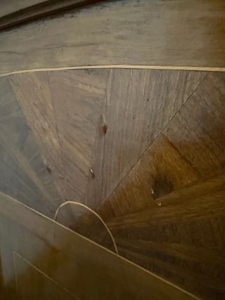 Cama antigua de madera