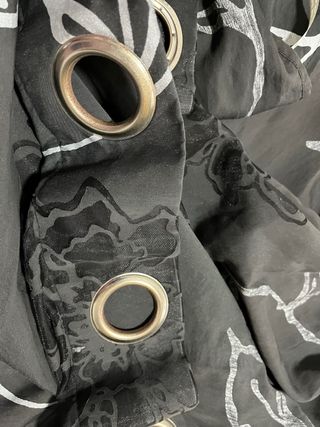 Cortinas transparentes con estampado floral