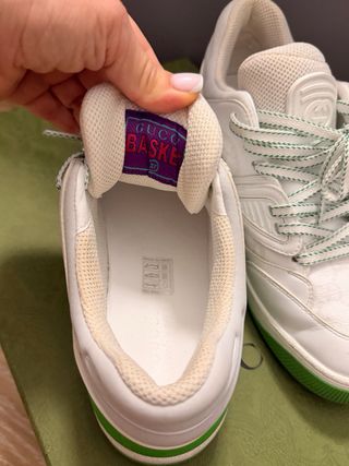 Zapatillas Gucci originales blancas y verdes