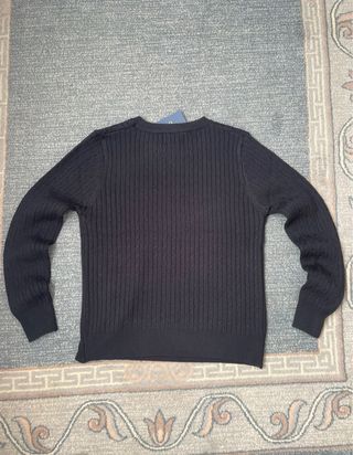 Jersey Polo Ralph Lauren Negro Logo Blanco Talla M