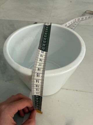 Lote 3 Macetas Cerámica y Plástico