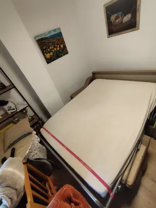 Sofá Cama Beige Tela