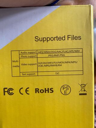 Mini Proyector LED Blanco y Amarillo