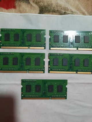 5x Crucial DDR3 4GB SODIMM RAM para portátil
