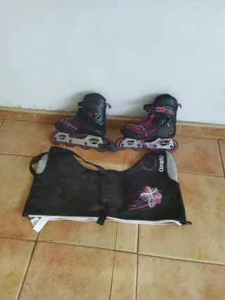 Patines en línea ajustables + funda