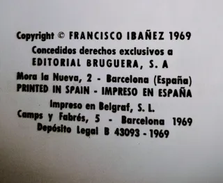 Mortadelo y Filemón  bruguera 1969 Ases del humor