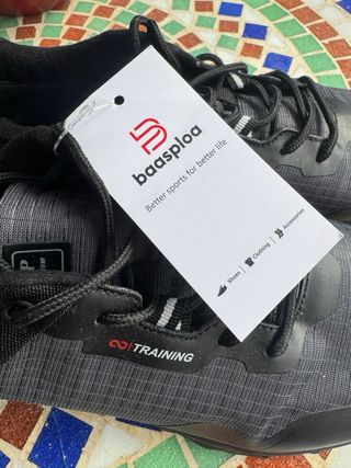 BAASPLOA Zapatos de senderismo hombre negro/gris