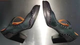 Zapatos Pikolinos T40 Verde y Negro