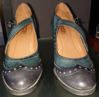 Zapatos Pikolinos T40 Verde y Negro