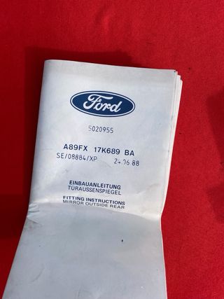 Tapa Ford Espejo Retrovisor Exterior