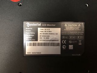 Monitor Packard Bell LCD 22 pollici