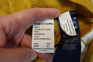 Jersey Kappa Vintage Retro 90s Amarillo