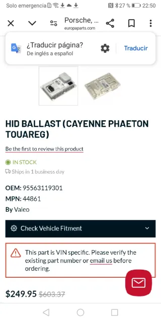 Centralita LED Porsche Cayenne/Touareg