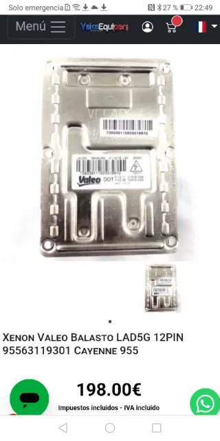 Centralita LED Porsche Cayenne/Touareg