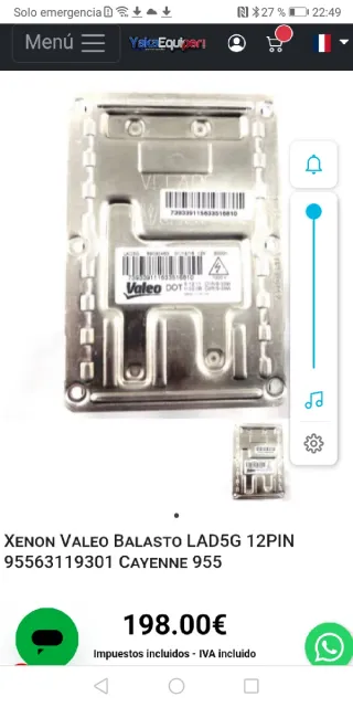 Centralita LED Porsche Cayenne/Touareg