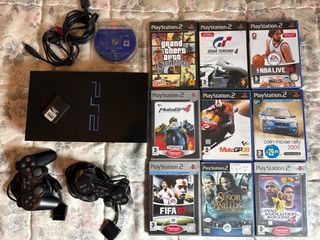 Consola PlayStation 2 Negra +9 Juegos regalo reyes