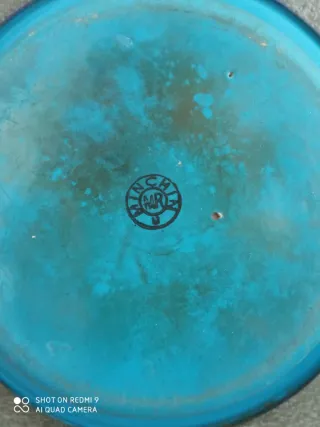 Arrastadeira antiga esmaltada, composta por 2peças