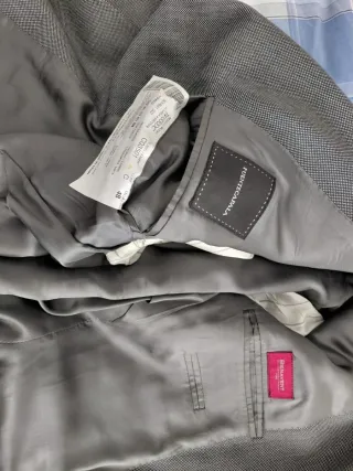 Traje de chaqueta gris hombre