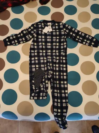 Pijama Entero Infantil Cuadros marca Cotton Juice