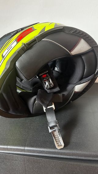 Casco Moto LS2 Amarillo Negro Talla S