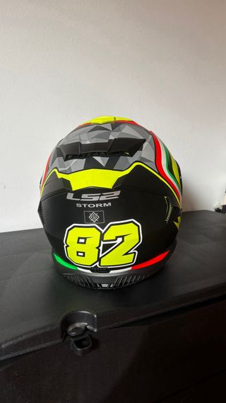 Casco Moto LS2 Amarillo Negro Talla S
