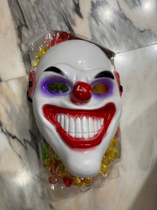 Disfraz Máscara Payaso Halloween Viene con peluca
