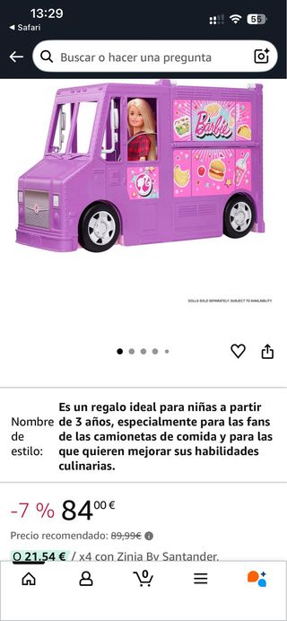 Camión Comida Barbie + Coche + Caballos