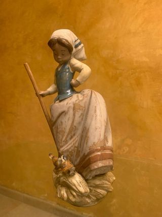 Figura Lladró Compartiendo la Cosecha