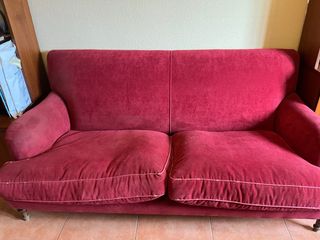 Sofá 2 plazas rojo - Muy cómodo
