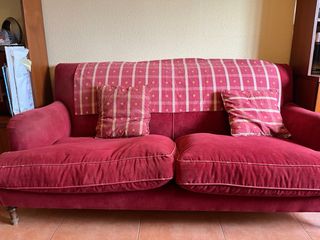 Sofá 2 plazas rojo - Muy cómodo