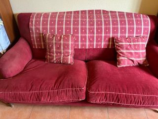Sofá 2 plazas rojo - Muy cómodo